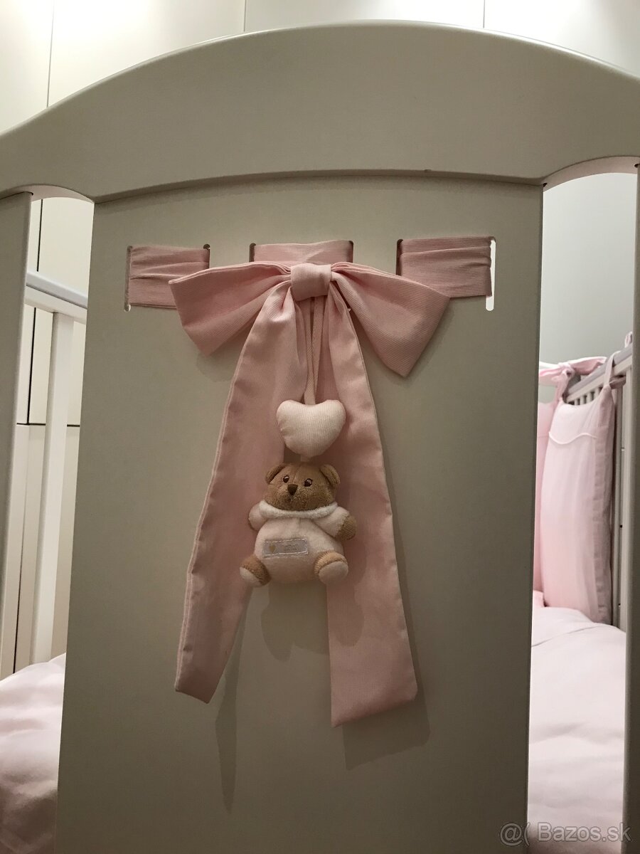 Detská postielka Nanan Puccio ružová - 5