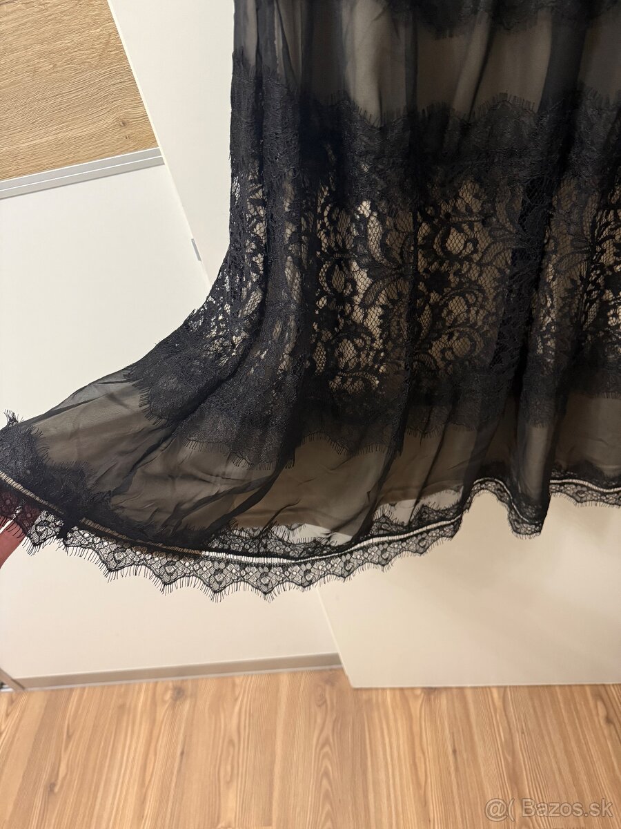 Čierne čipkované šaty NOVÉ - 5