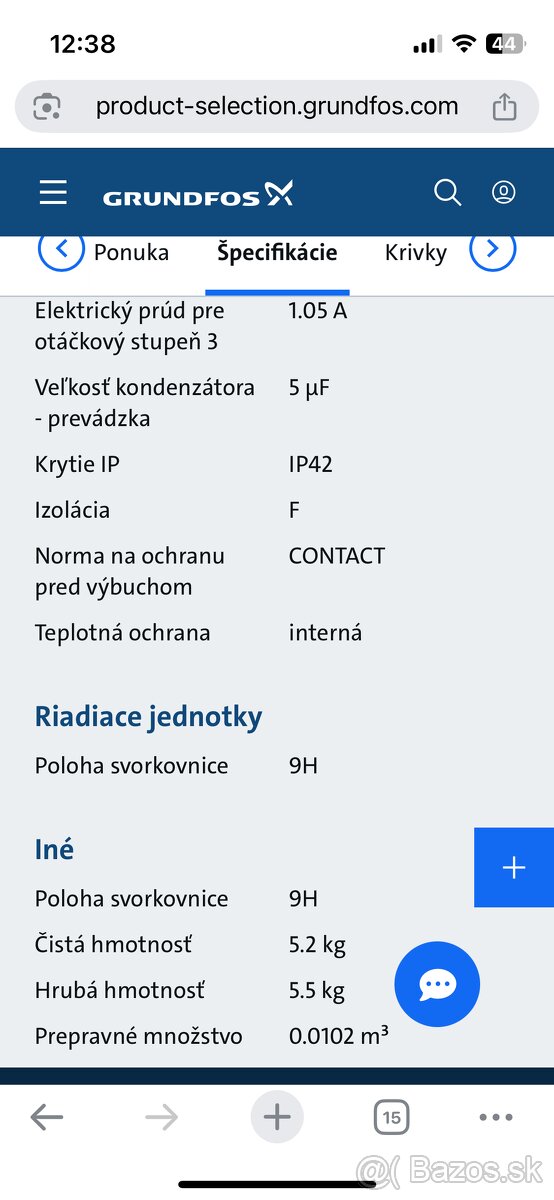 Obehové čerpadlo Grundfos - 5