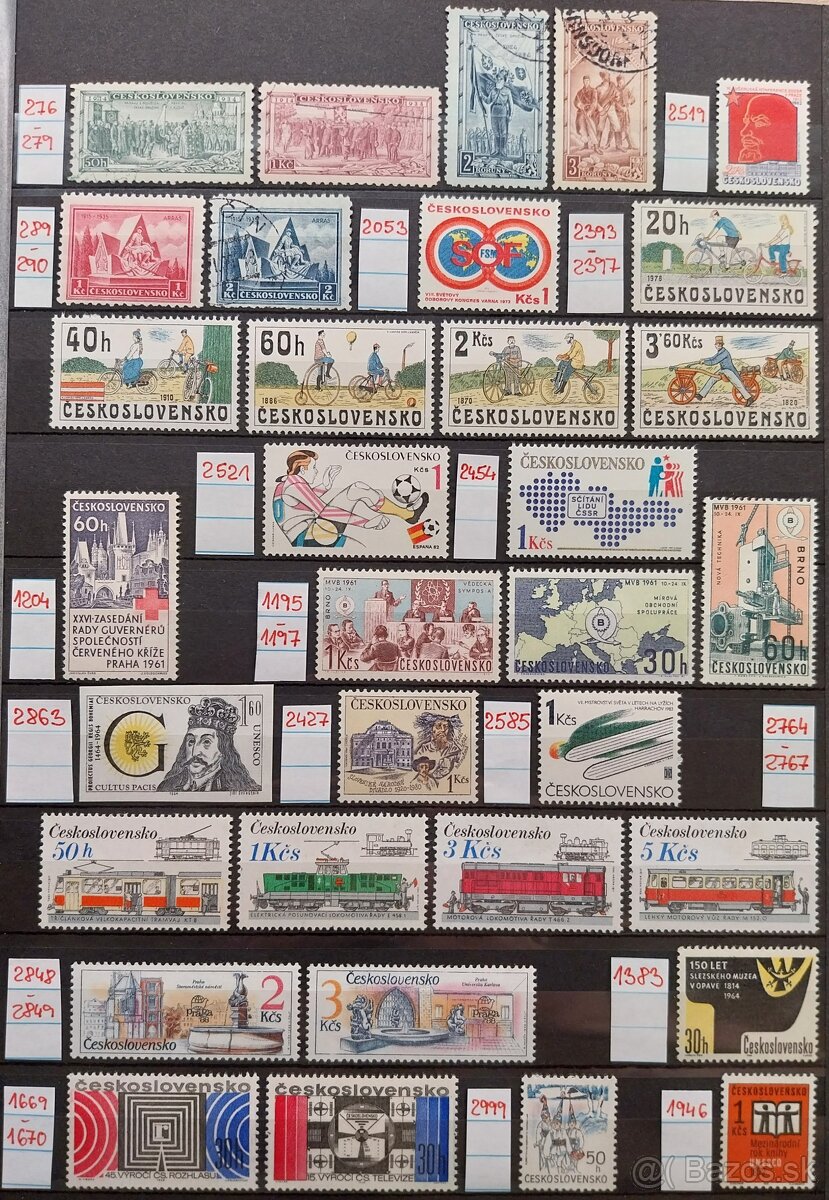 Známky ČESKOSLOVENSKO – 3 - 5