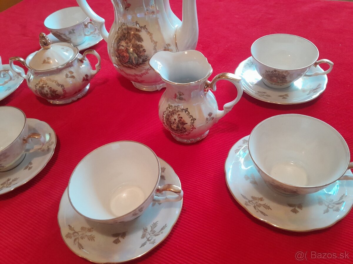 Čajový a kávový servis Tri grácie KAHLA GDR. - 5