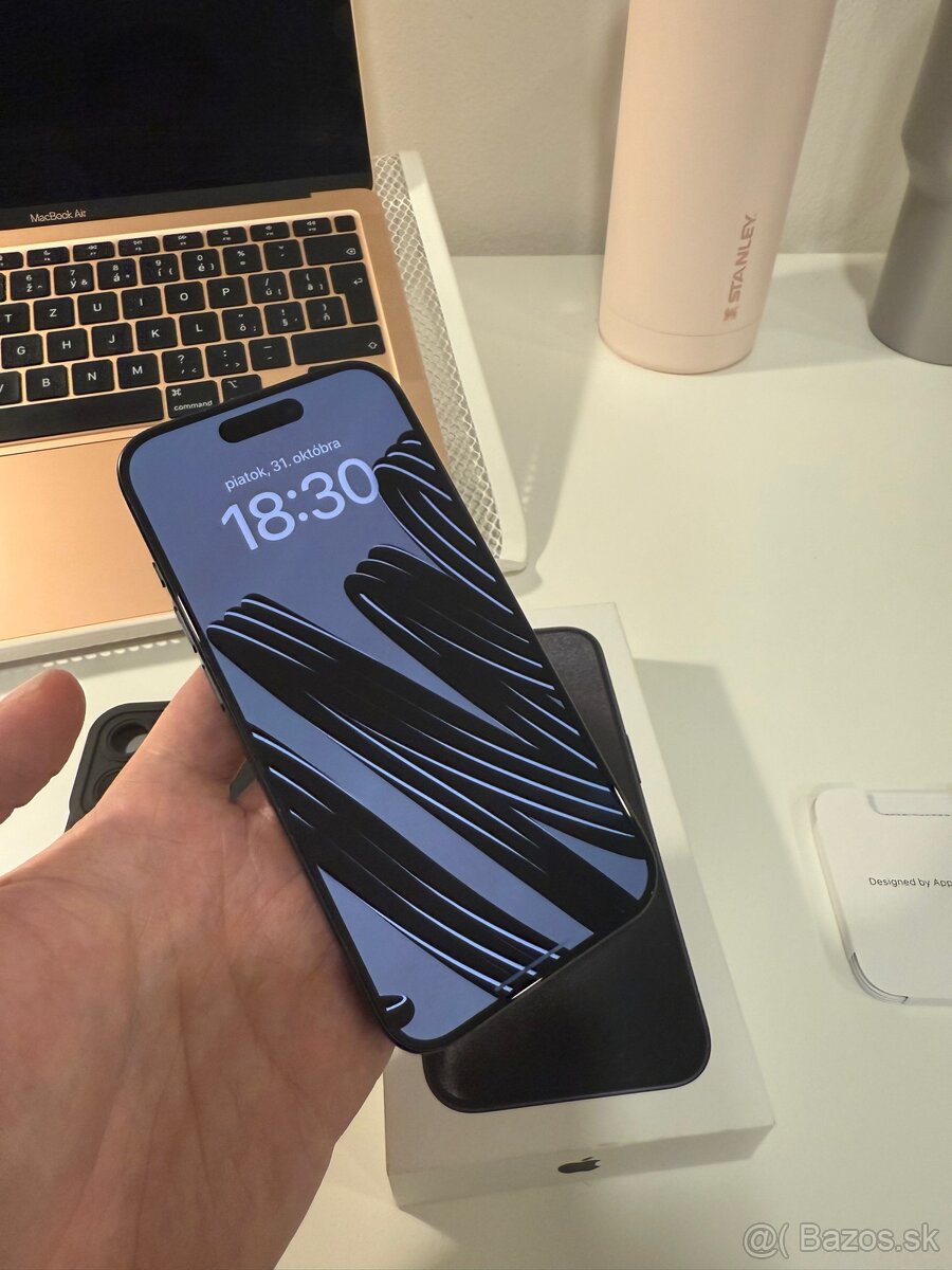 Iphone 15 PRO 256GB AKO NOVY BLACK TITANIUM - 5