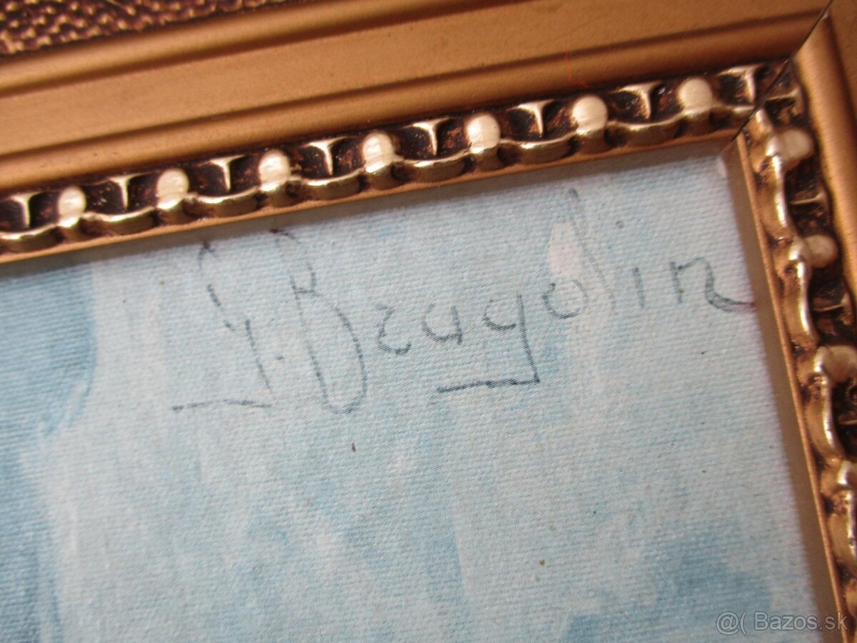 Obraz - Plačúce dievča Bragolin s krásnym rámom - 5