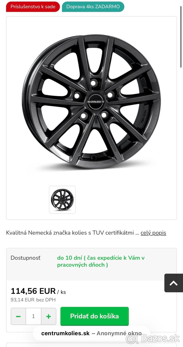 Elektróny borbet r15 - 5