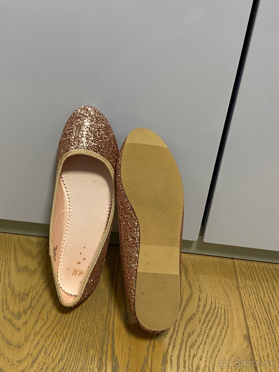 Trblietavé balerínky, veľkosť 38 - 5