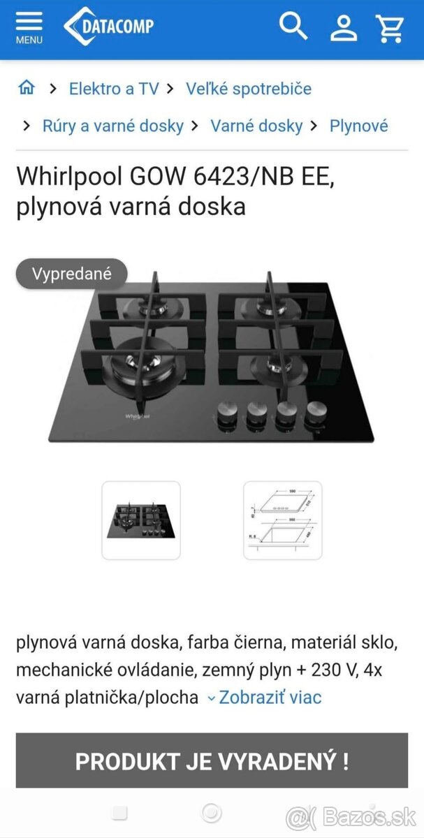 Plynová varná doska - 5