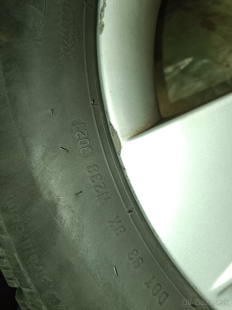 Originál Škoda R16 elektróny 5x112 + Zimné gumy 205/55 - 5