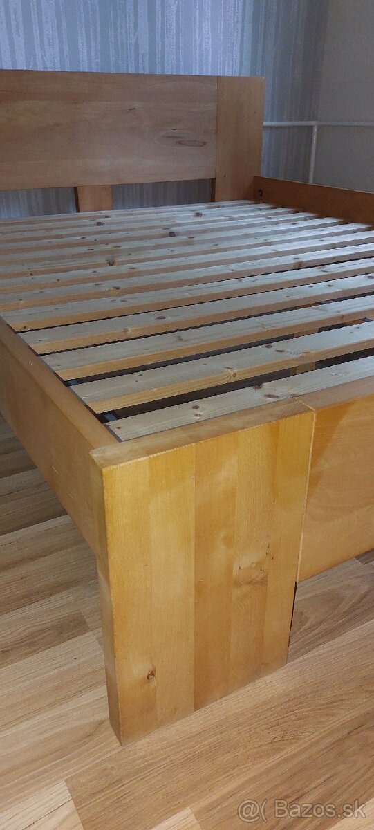 Manželská posteľ 200x160 masív s úložným priestorom - 5