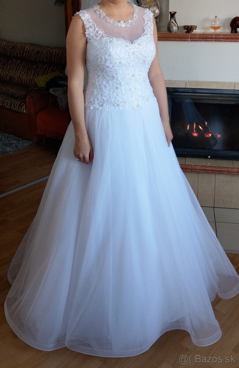 Biele svadobné šaty - 5