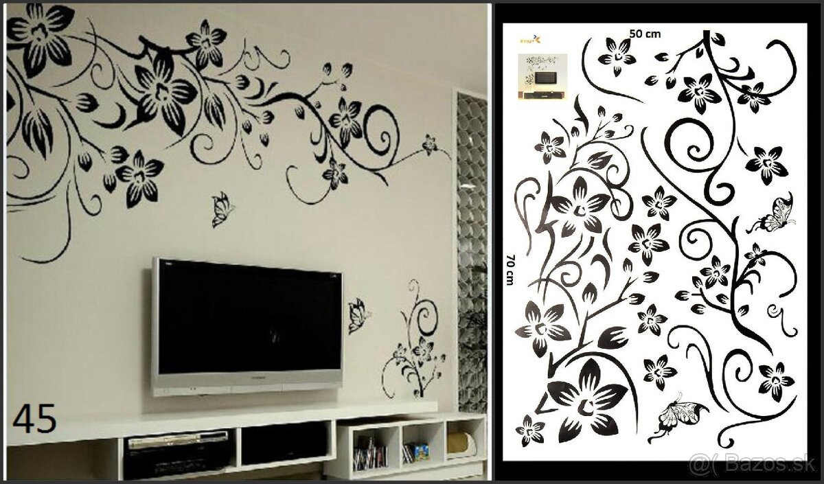 Dekoračné nálepky na stenu 3 - 5