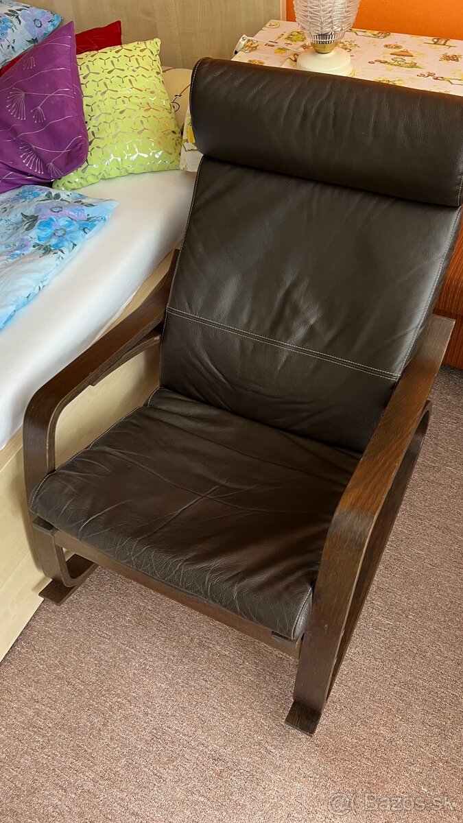 Kozene hojdacie kreslo Ikea /POANG/ - 5