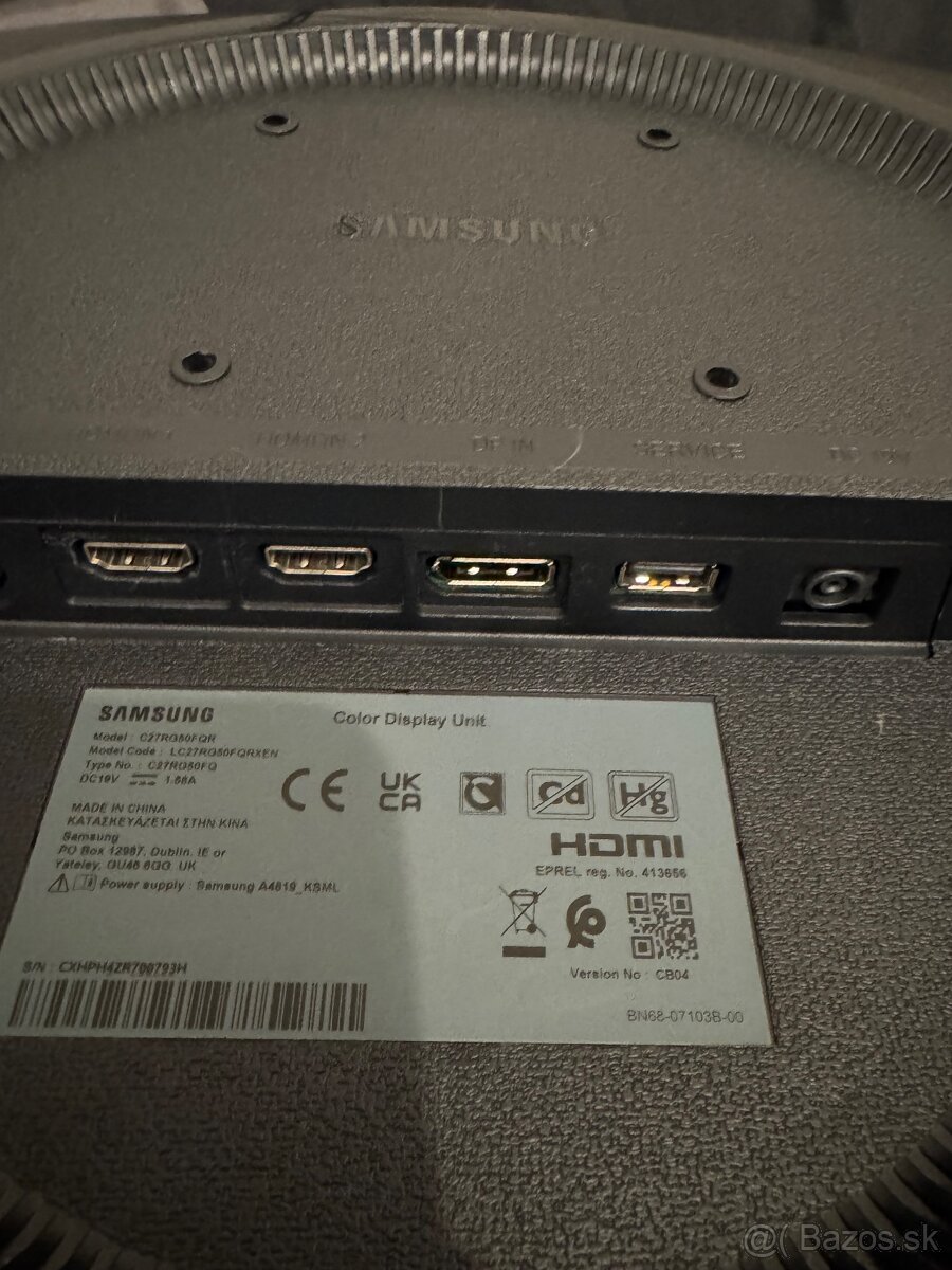 monitor Samsung C27RG50F QR 27”. - 5