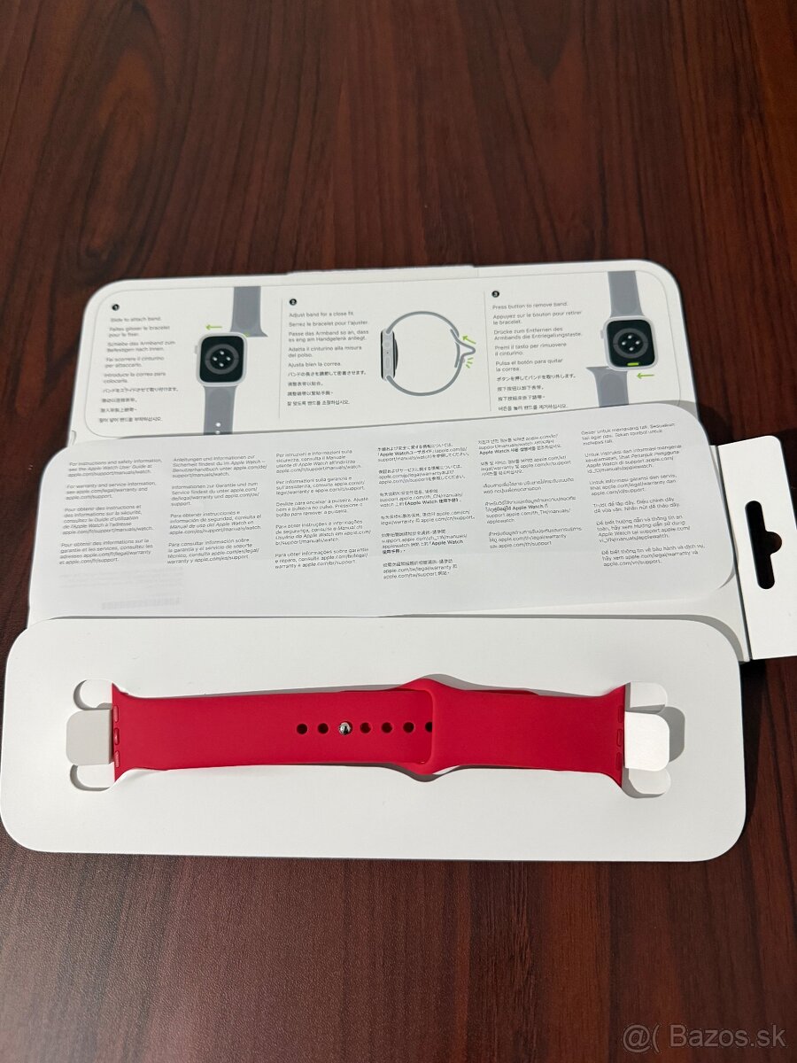 Apple watch Sport Band 45mm náramok-PRODUCT RED-ZNÍŽENÁ CENA - 5