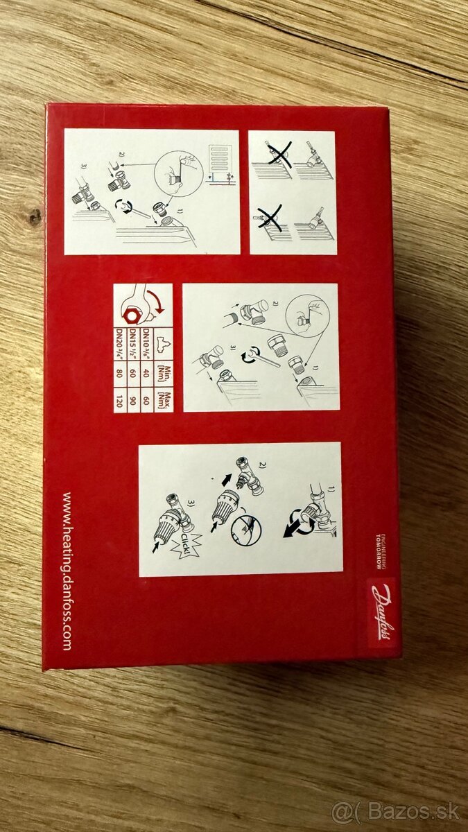 Termostatické hlavice DANFOSS + ventily - 5