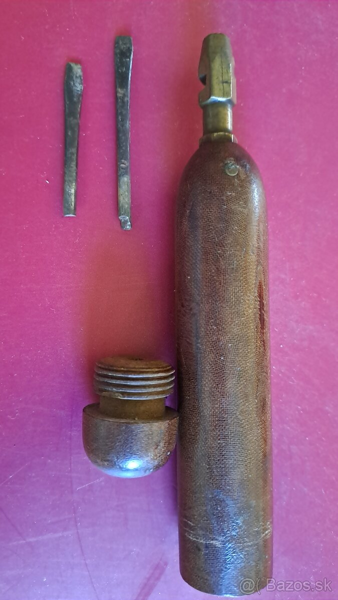 Starožitný bakelitový šroubovák s nástavci, 1910 - 5