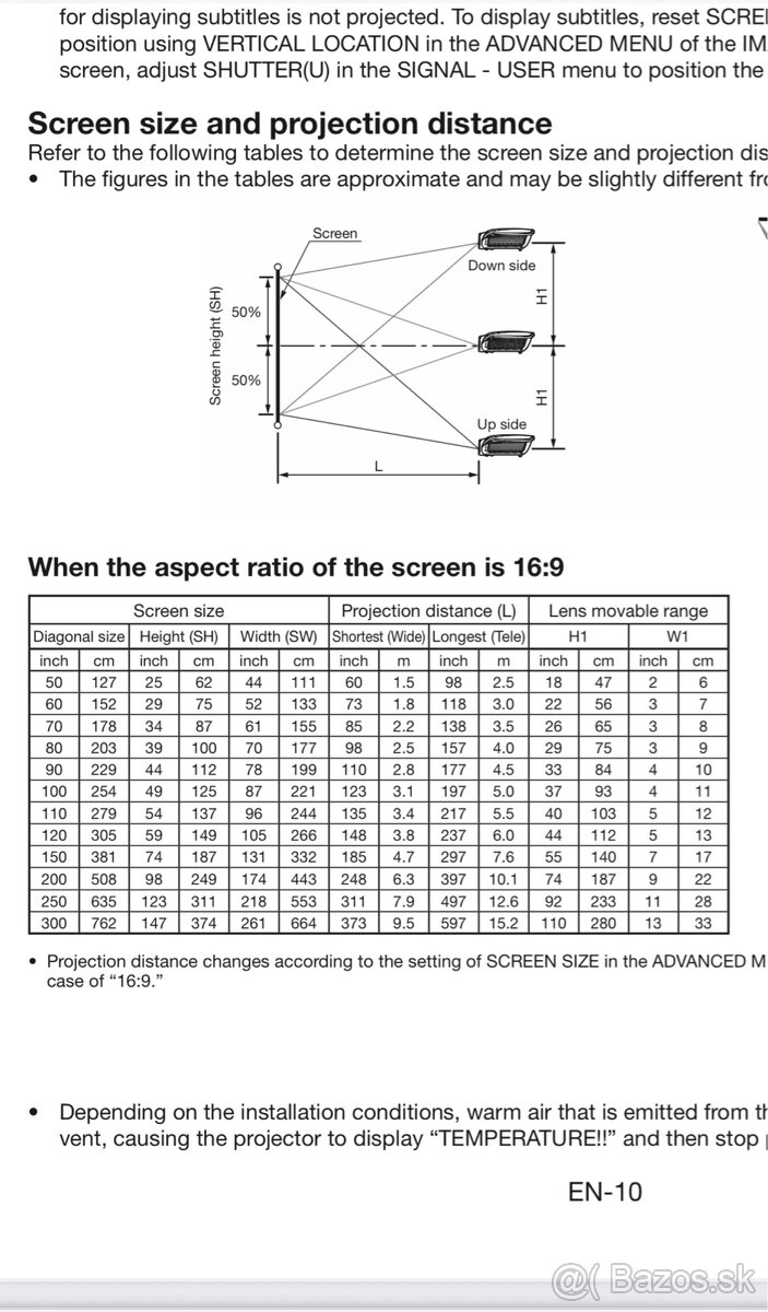 Projektor Mitsubishi HC7000 + zdvihaci system Vogels - 5