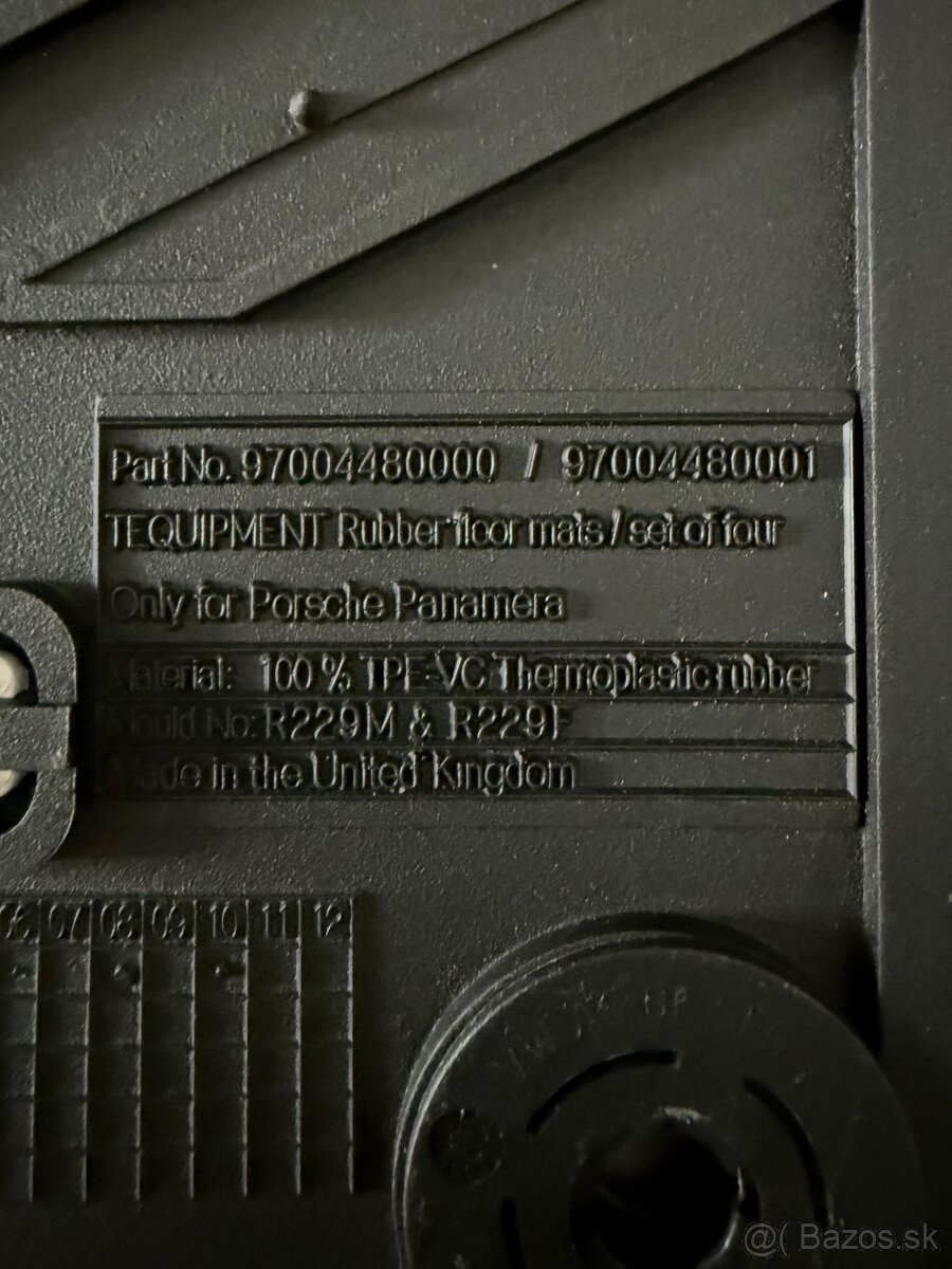 Gumové rohože Porsche Panamera 970 - 5