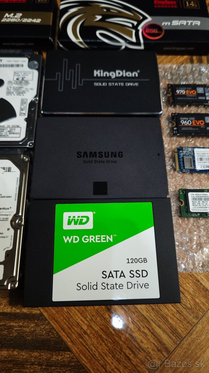 HDD & SSD, M.2 SATA & NVMe, mSATA disky - 5