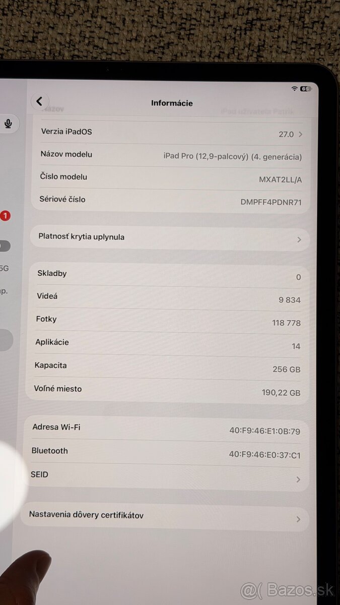 iPad Pro (12,9-palcový) (4. generácia) 128gb - 5