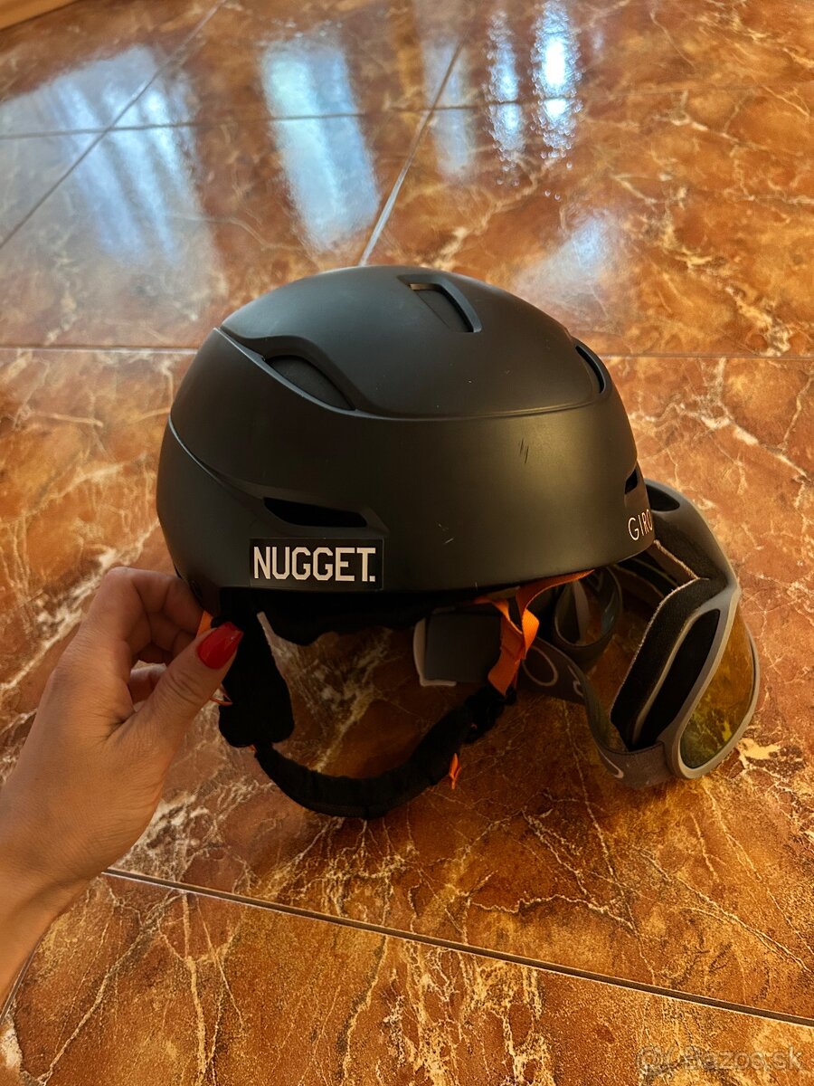 Prilba a okuliare na snowboard Giro - 5