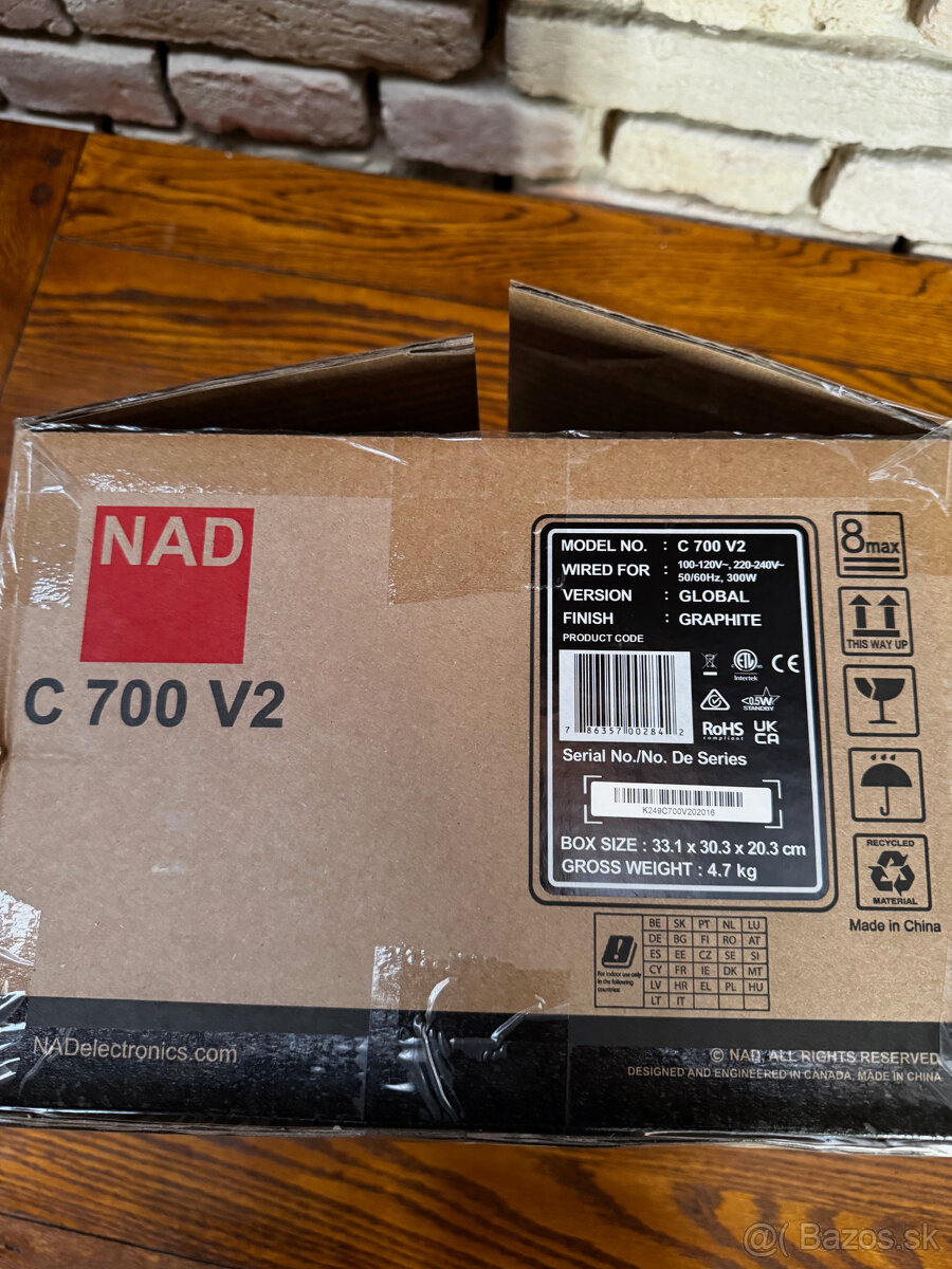 Streamovací zosilňovač NAD C 700 V2 - predvádzačka - 5