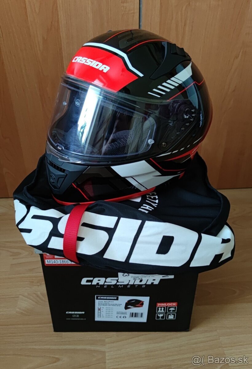 Predám novú moto prilbu Cassida Aero Drome + Pinlock - 5