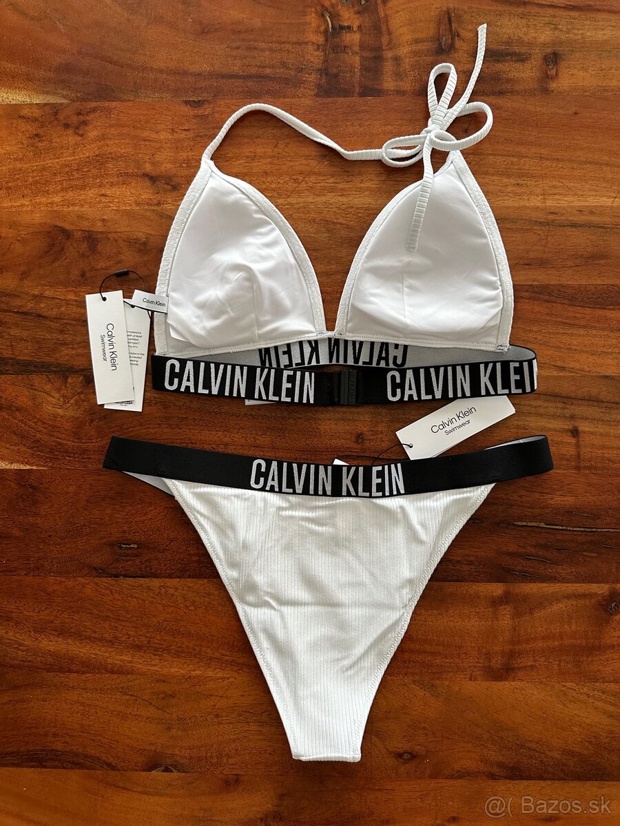 Biele plavky Calvin Klein - 5