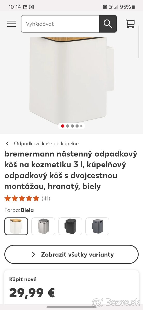 Kos na stenu 3l, novy - 5