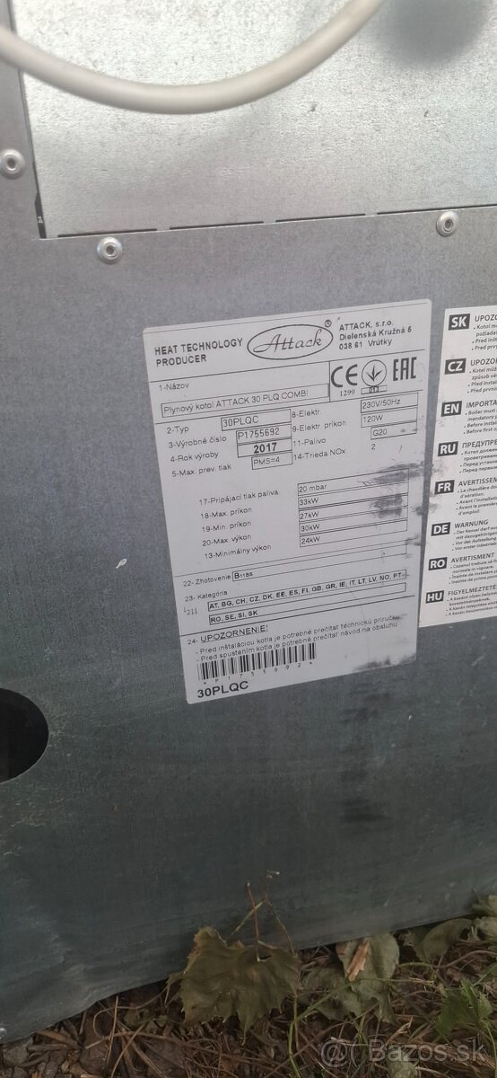 Plynový kotol Atack - 5