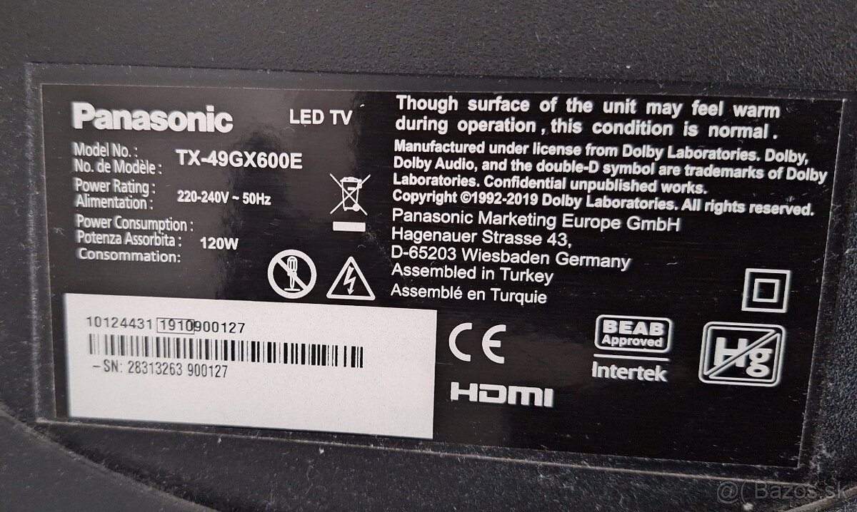 LEDTV Panasonic TX-49GX600E - 5