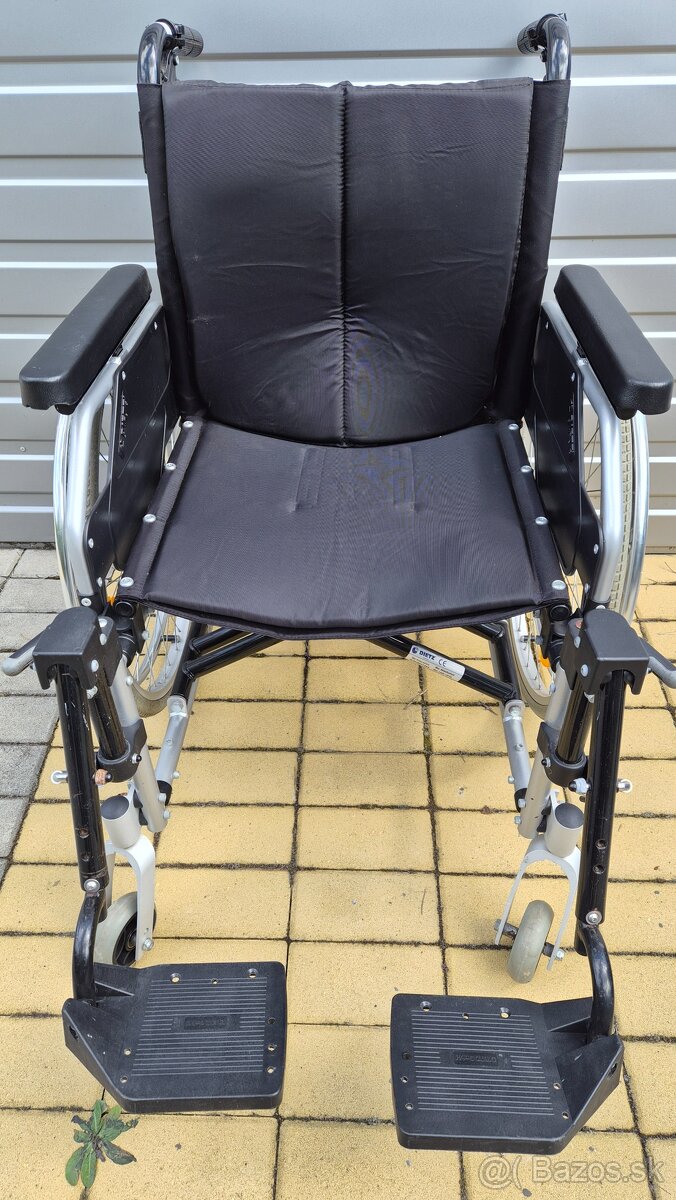 invalidny vozík 48cm pridavne brzdy pre asistenta - 5
