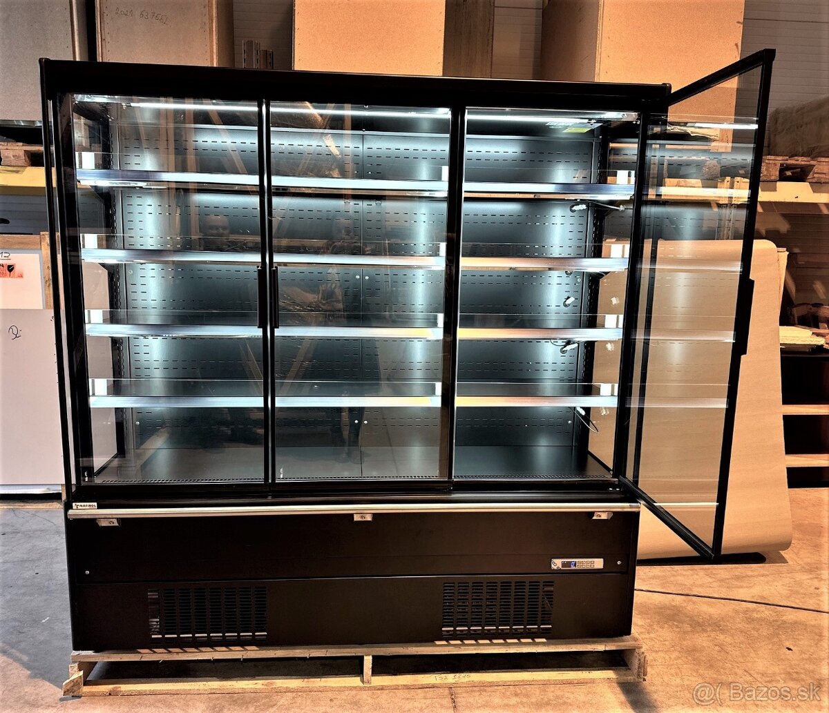 Chladiaca vitrína 2m SLIM s agregátom - hľbka 60 cm - 5