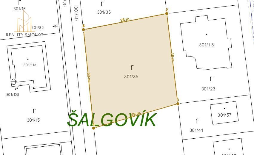 REZERVOVANÉ Zriedkavá ponuka - pozemok na výstavbu RD - 5