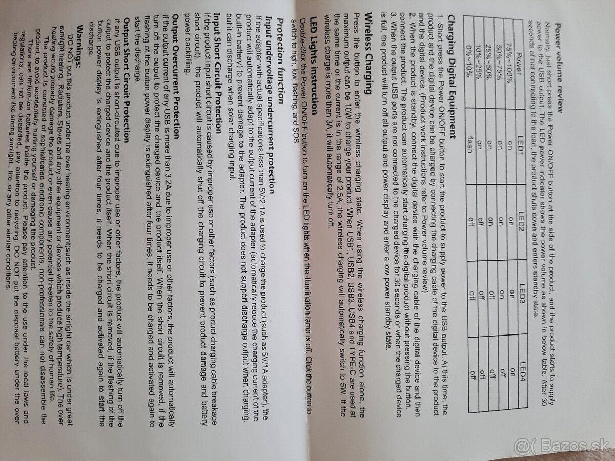 Power banka na nabíjanie viacerých zariadeni - 5