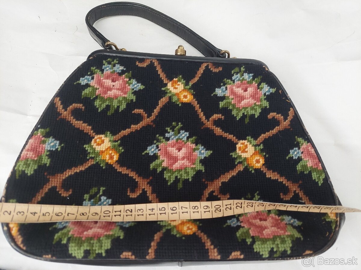 Srarozitna vysivana kabelka kabela gobelinka - 5