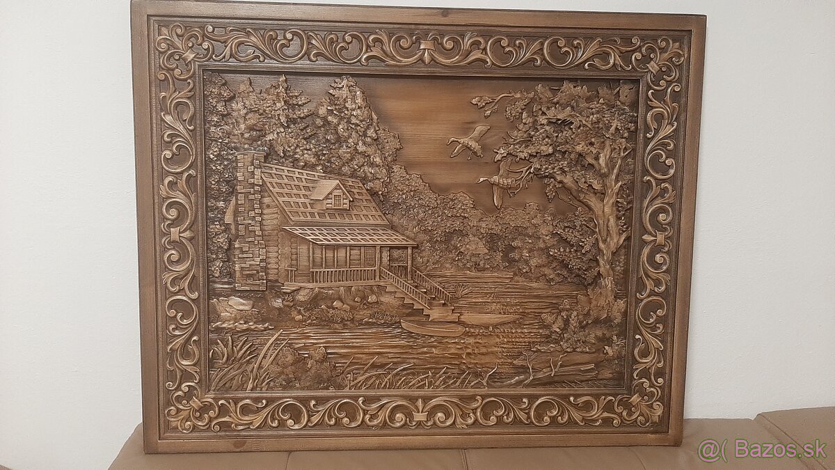 Drevený obraz 100×80cm.hr.4cm - 5