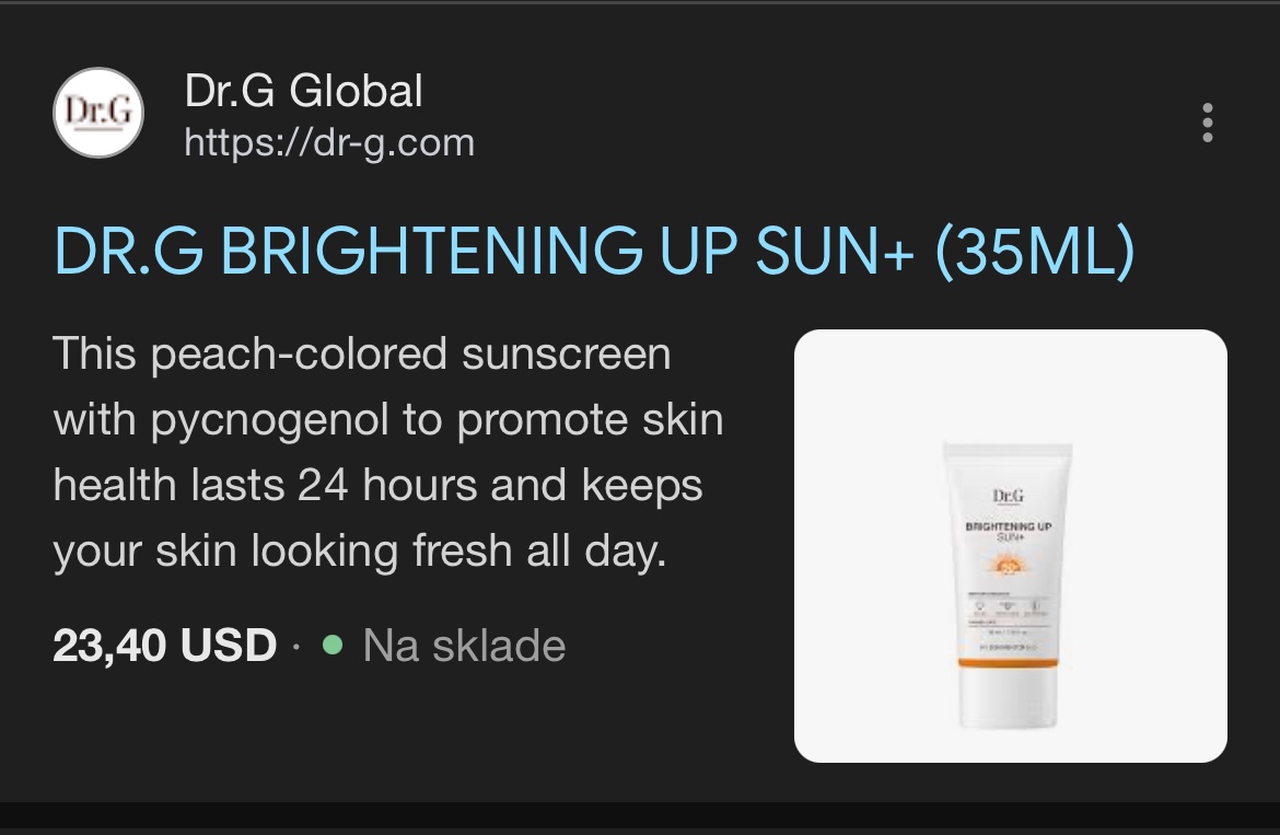 Dr.G sada opaľovacích krémov 1+1 - Dr.G brightening sun up - 5