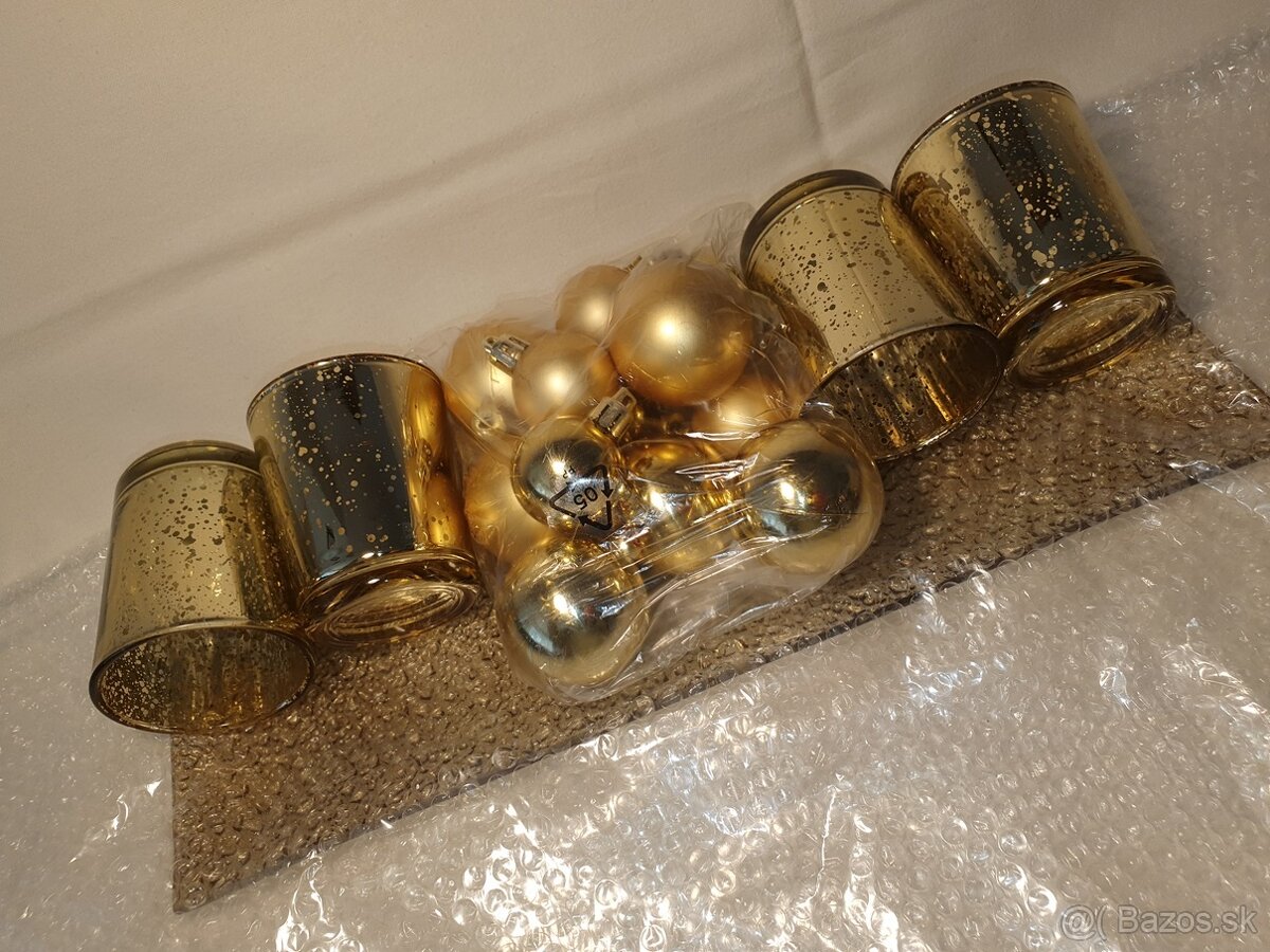 VIANOČNÁ SADA NA 4 ČAJOVÉ SVIEČKY - 5