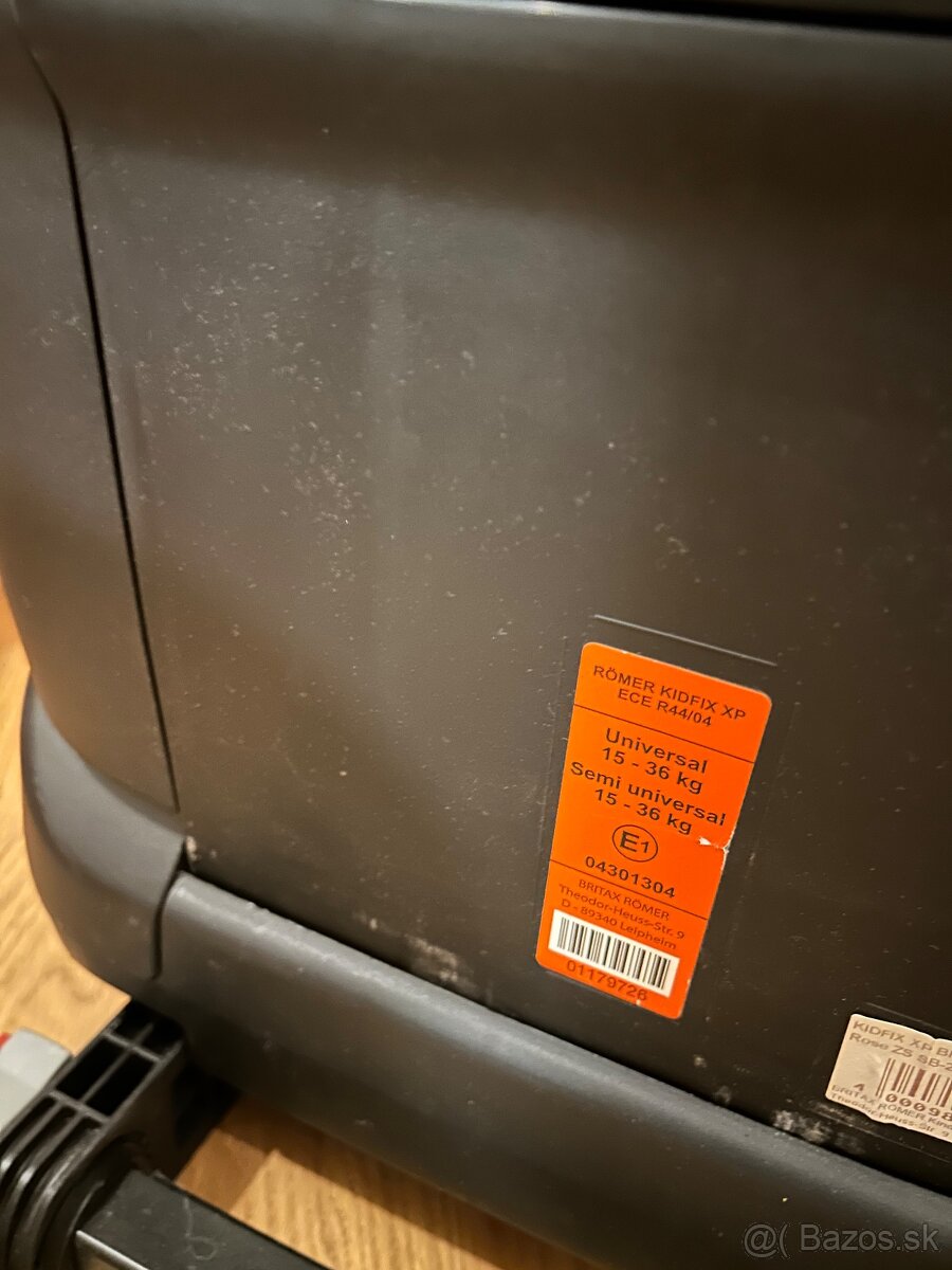 Romer Britax Kidfix XP isofix 15-36kg/ruzova/super stav - 5