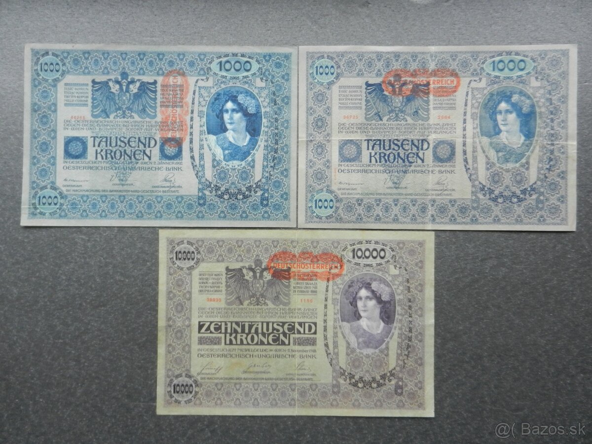 Bankovky staré RU a staré Rakúsko - 5