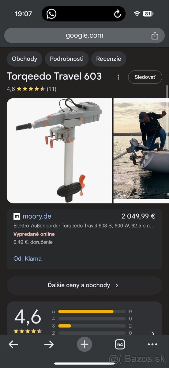 Torqeedo travel NOVÝ výpredaj - 5