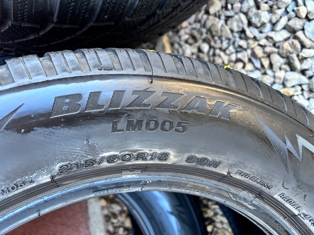 215/60 R16 Bridgestone Blizzak - zimne - 5