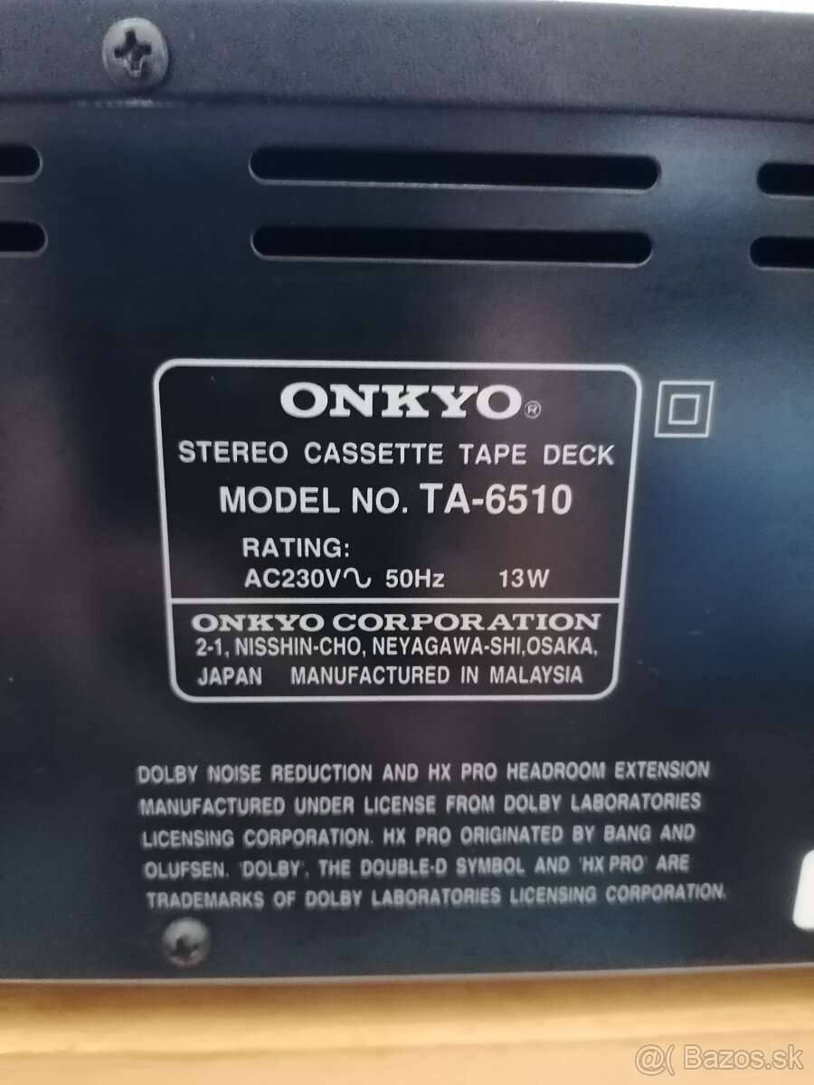 tape deck ONKYO TA 6510 - 5