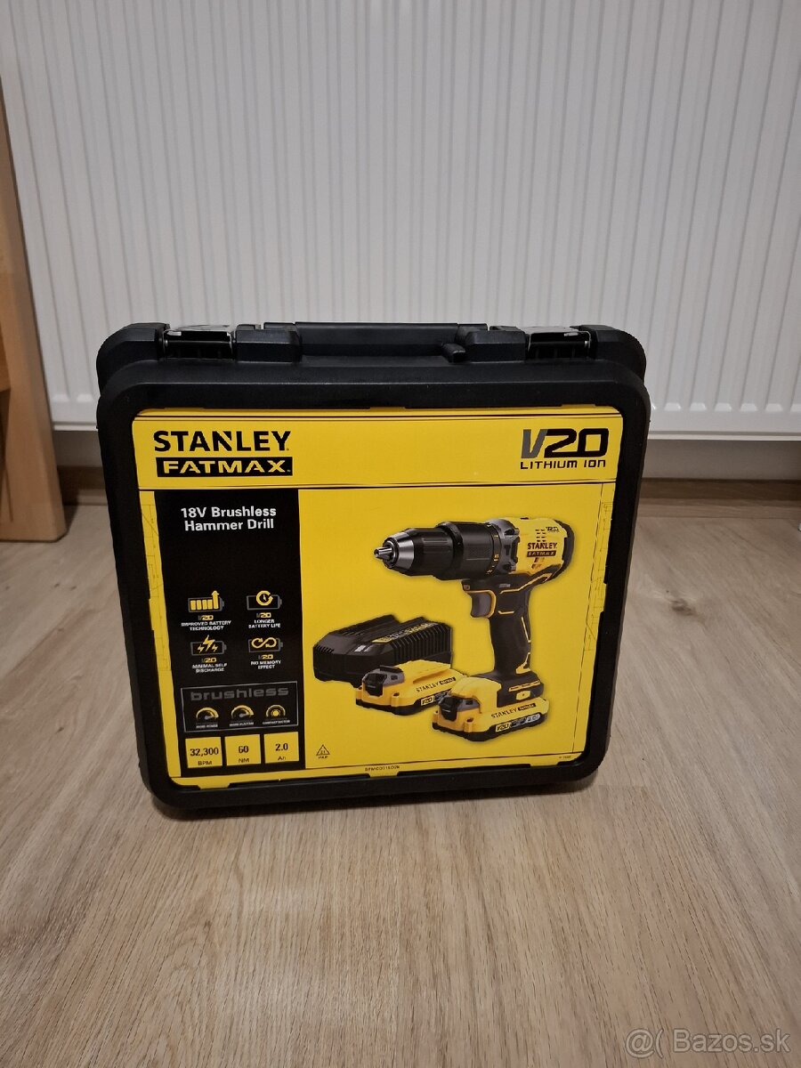 STANLEY FATMAX Aku príklepová vŕtačka SFMCD715D2K-QW - 5