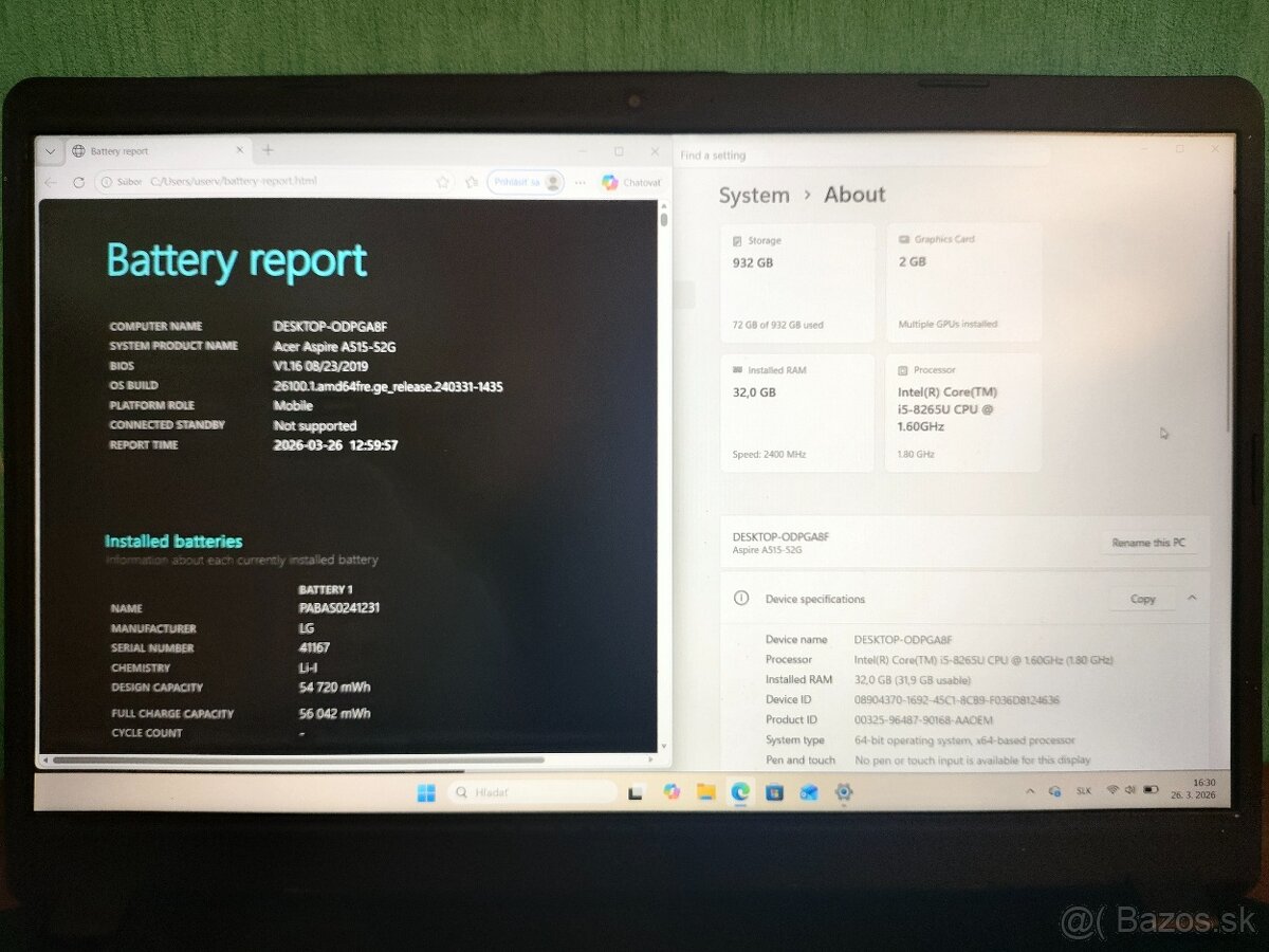Acer Aspire 5 | i5 • 32GB • 1TB SSD • MX150 - 5