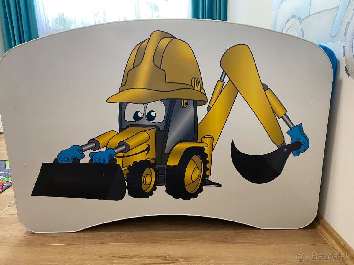 ZNÍŽENÁ CENA Detská posteľ so zásuvkou 180x90 BÁGER - modrá - 5