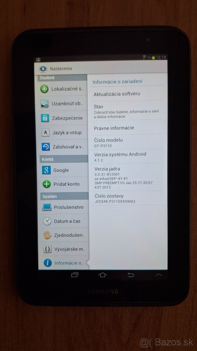 Tablet Samsung Galaxy Tab 2 - 5