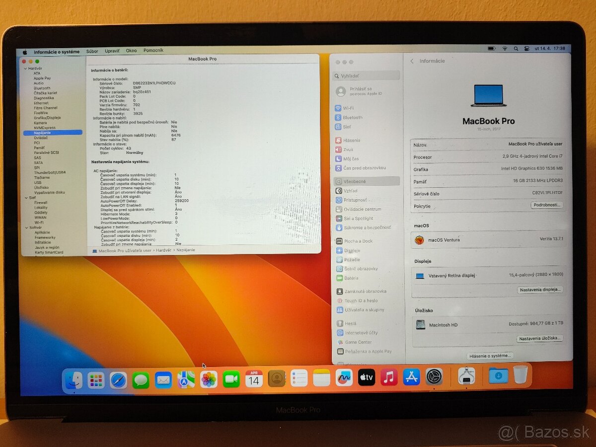MacBook Pro 15 2017 | i7 • 16GB • 1TB SSD - 5