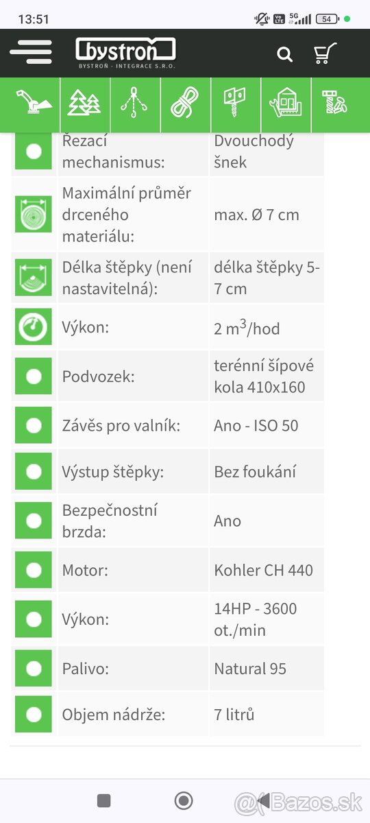 Drvič, štiepkovač konárov - 5