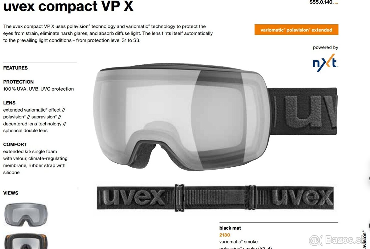 Predám lyžiarske okuliare UVEX - 5